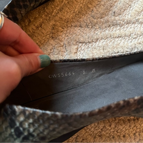 Stuart Weitzman Snakeskin Flats - Picture 9 of 11